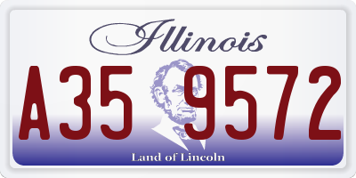IL license plate A359572
