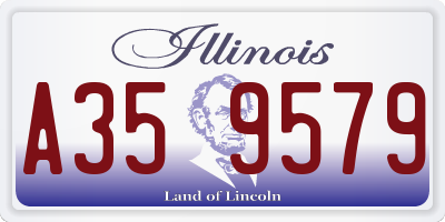 IL license plate A359579