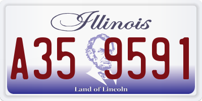 IL license plate A359591