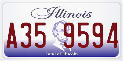 IL license plate A359594