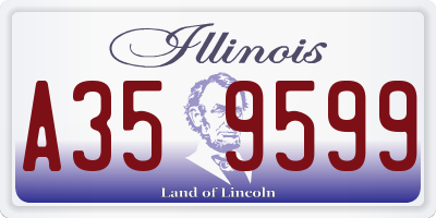 IL license plate A359599