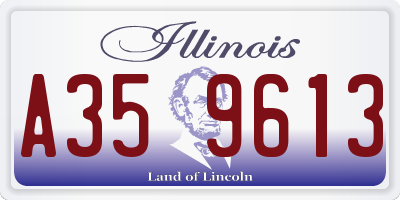 IL license plate A359613