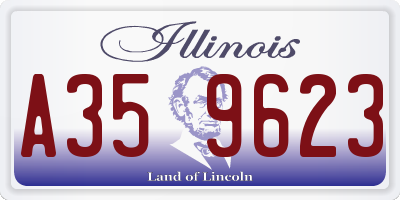 IL license plate A359623