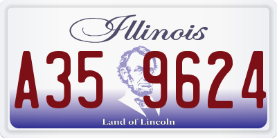 IL license plate A359624