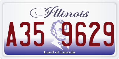 IL license plate A359629