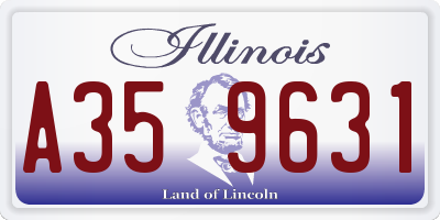 IL license plate A359631