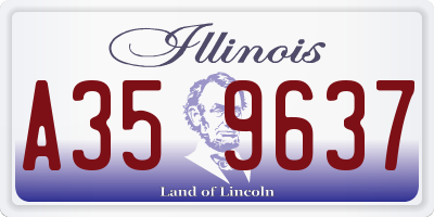 IL license plate A359637