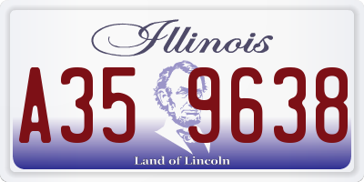 IL license plate A359638