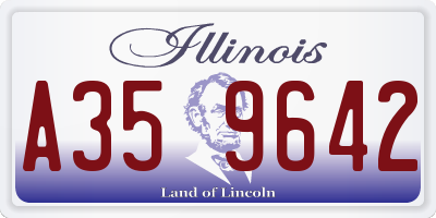 IL license plate A359642