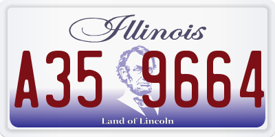IL license plate A359664