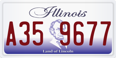 IL license plate A359677