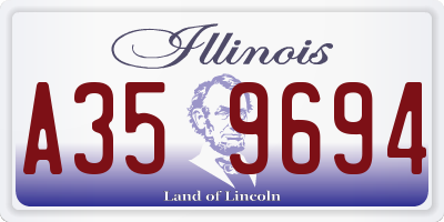IL license plate A359694