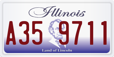 IL license plate A359711