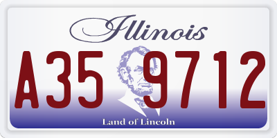 IL license plate A359712