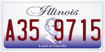 IL license plate A359715