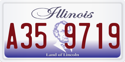 IL license plate A359719