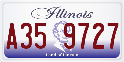 IL license plate A359727