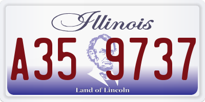 IL license plate A359737