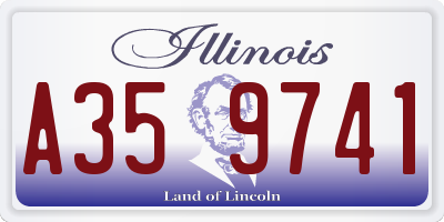 IL license plate A359741