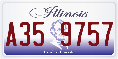 IL license plate A359757