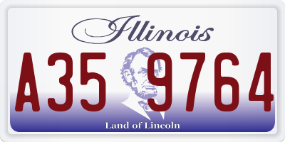 IL license plate A359764