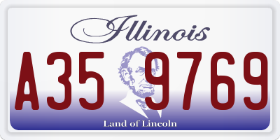 IL license plate A359769