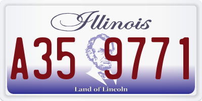 IL license plate A359771