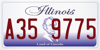 IL license plate A359775