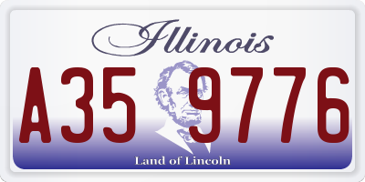 IL license plate A359776