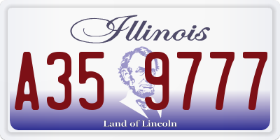 IL license plate A359777