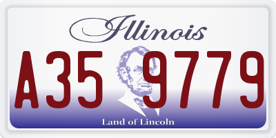 IL license plate A359779