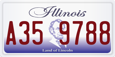 IL license plate A359788