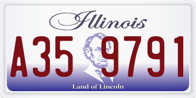 IL license plate A359791