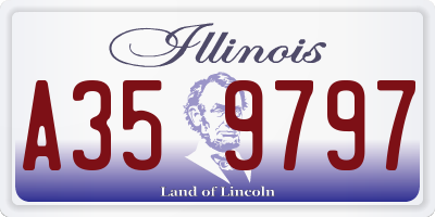 IL license plate A359797