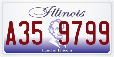 IL license plate A359799