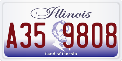 IL license plate A359808