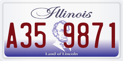 IL license plate A359871