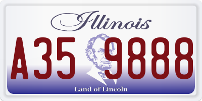 IL license plate A359888