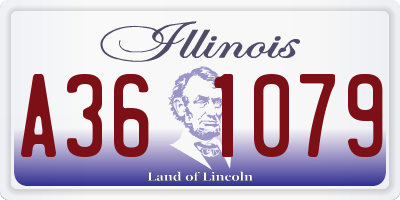 IL license plate A361079