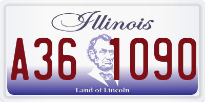 IL license plate A361090