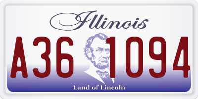 IL license plate A361094