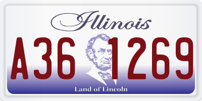 IL license plate A361269