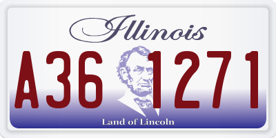 IL license plate A361271