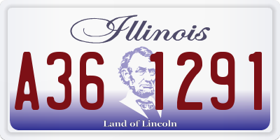 IL license plate A361291