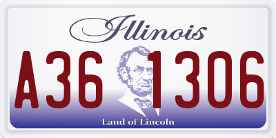 IL license plate A361306