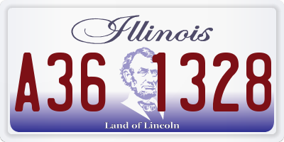 IL license plate A361328
