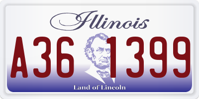 IL license plate A361399