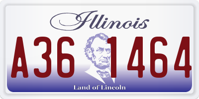 IL license plate A361464