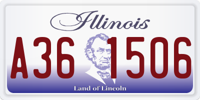 IL license plate A361506