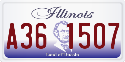 IL license plate A361507
